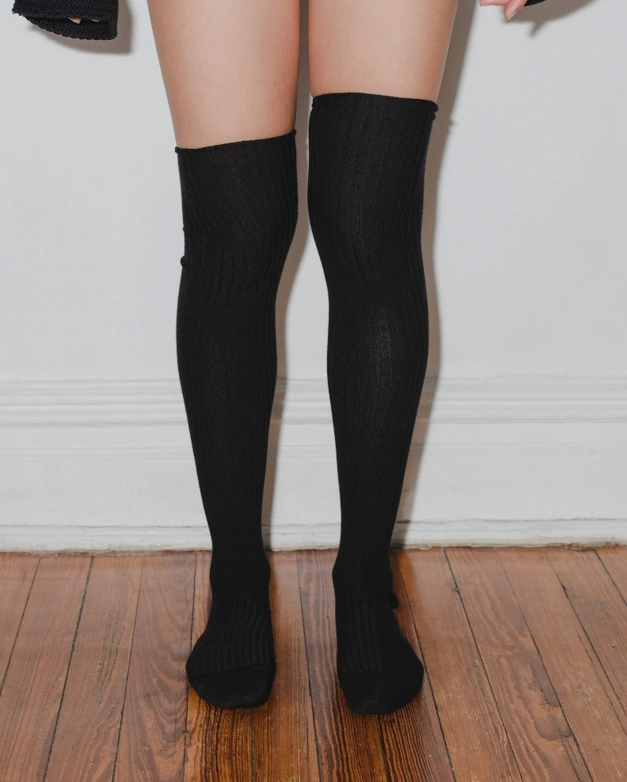 Overknee Socks, Black