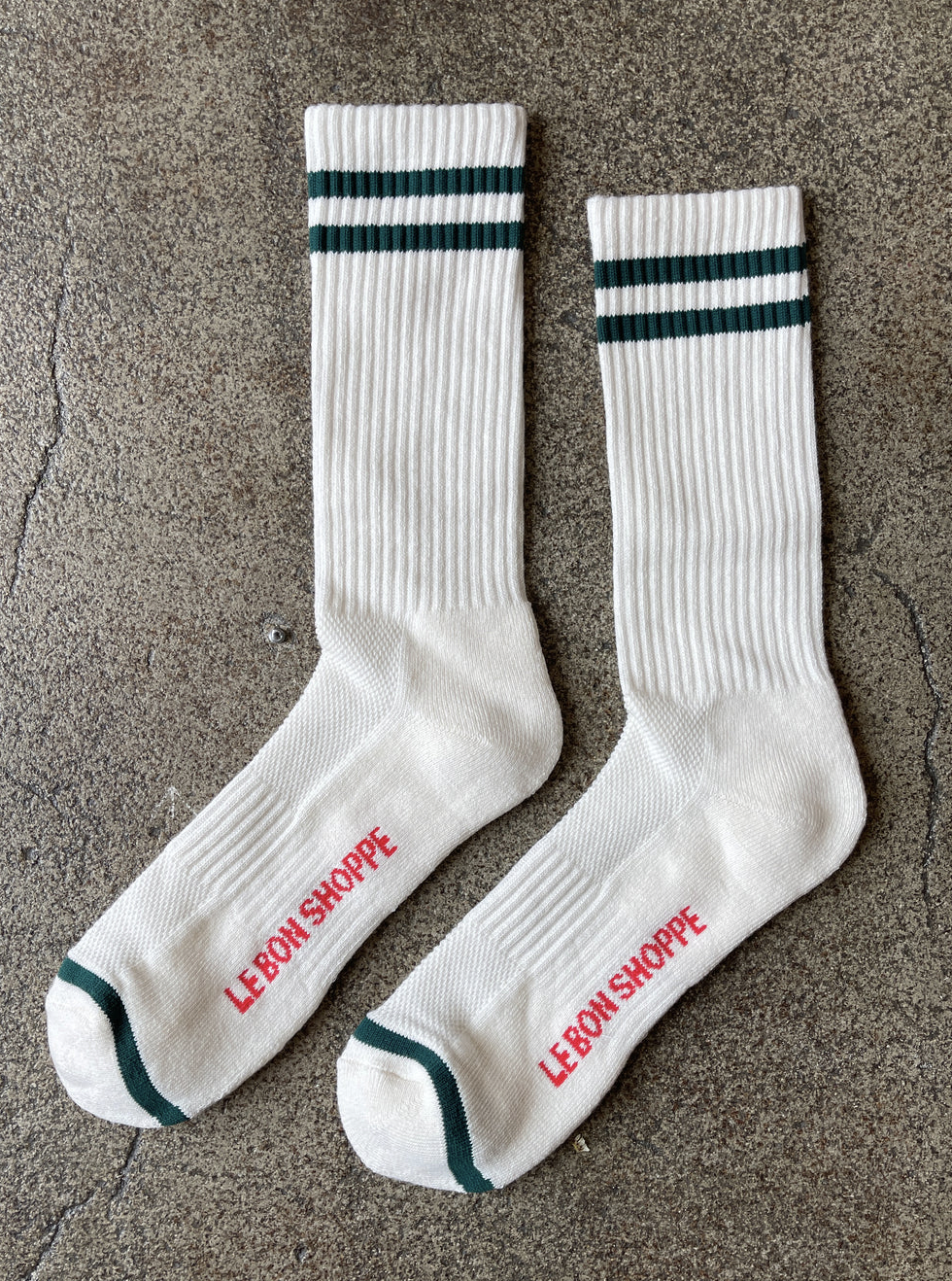 MENS Boyfriend Socks, Parchment