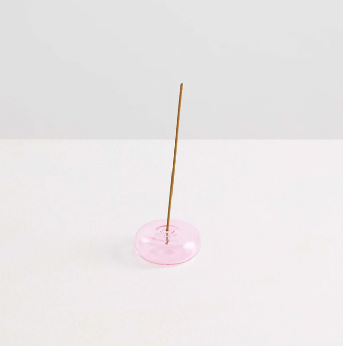 Pebble Incense Holder, Pink