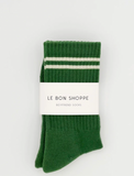 Boyfriend Socks, Moss Green