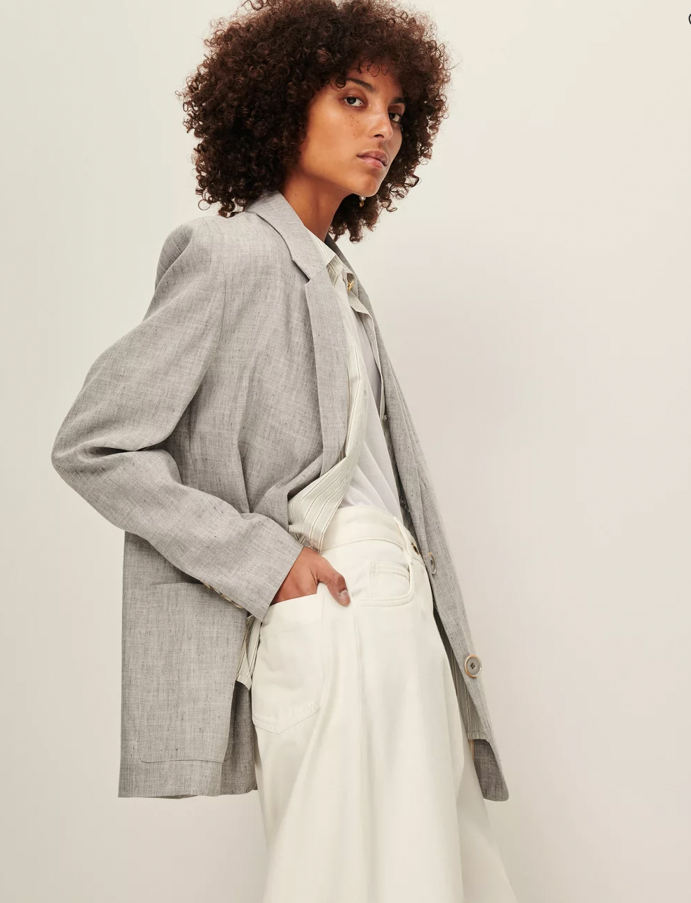 Fan Blazer, Grey