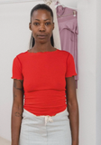 Vein Tee, Red