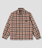 Zip Shirt, Tan Plaid