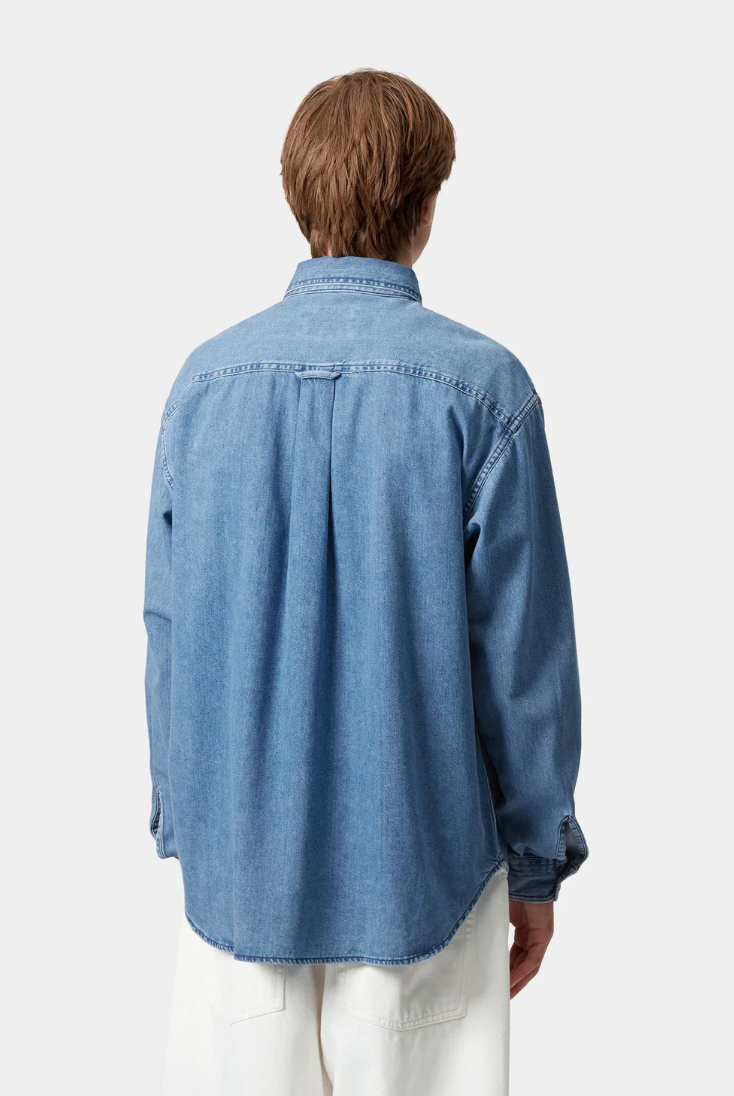 Lucas Shirt, Blue Stone Washed