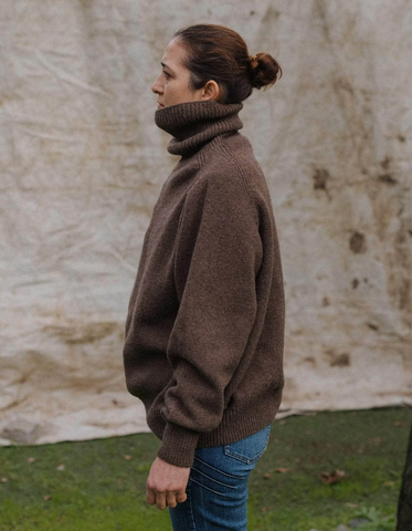 Soar Turtleneck, Burel Brown