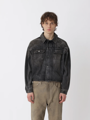 Syon Shirt Jacket, Black