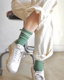 Boyfriend Socks, Meadow Green