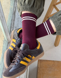 Boyfriend Socks, Maroon