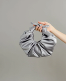 Kiku Croissant Bag, Smoke Silver