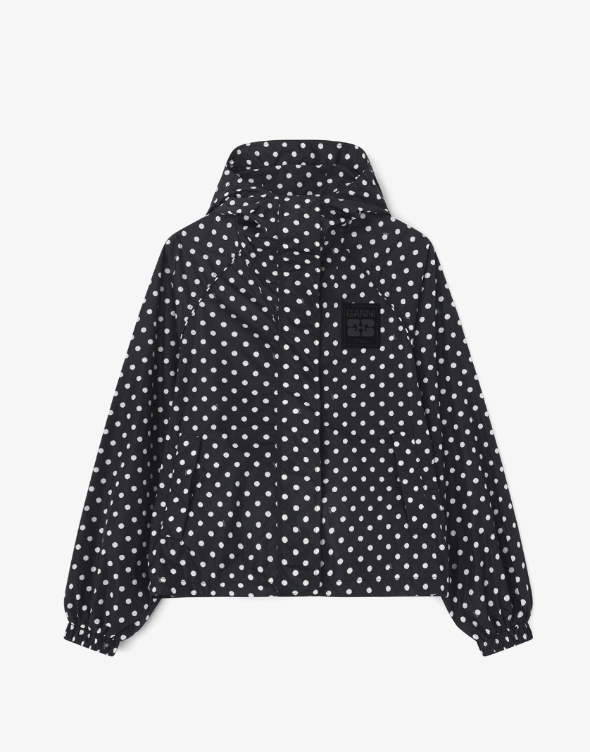 Flyweight Nylon Jacket, Polka Dot