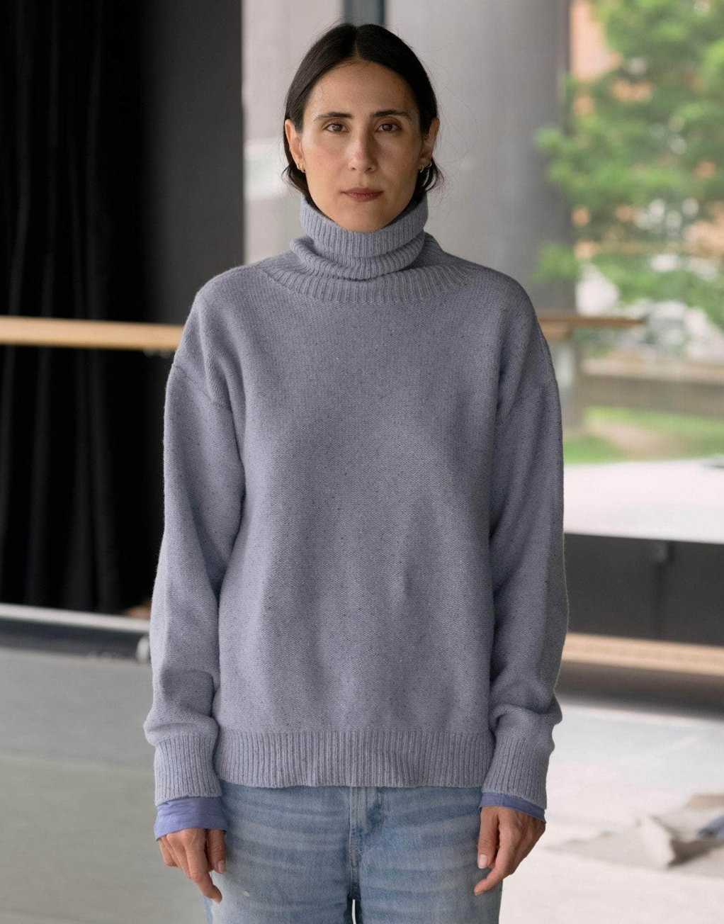 Mea Turtleneck, Ocean Blue