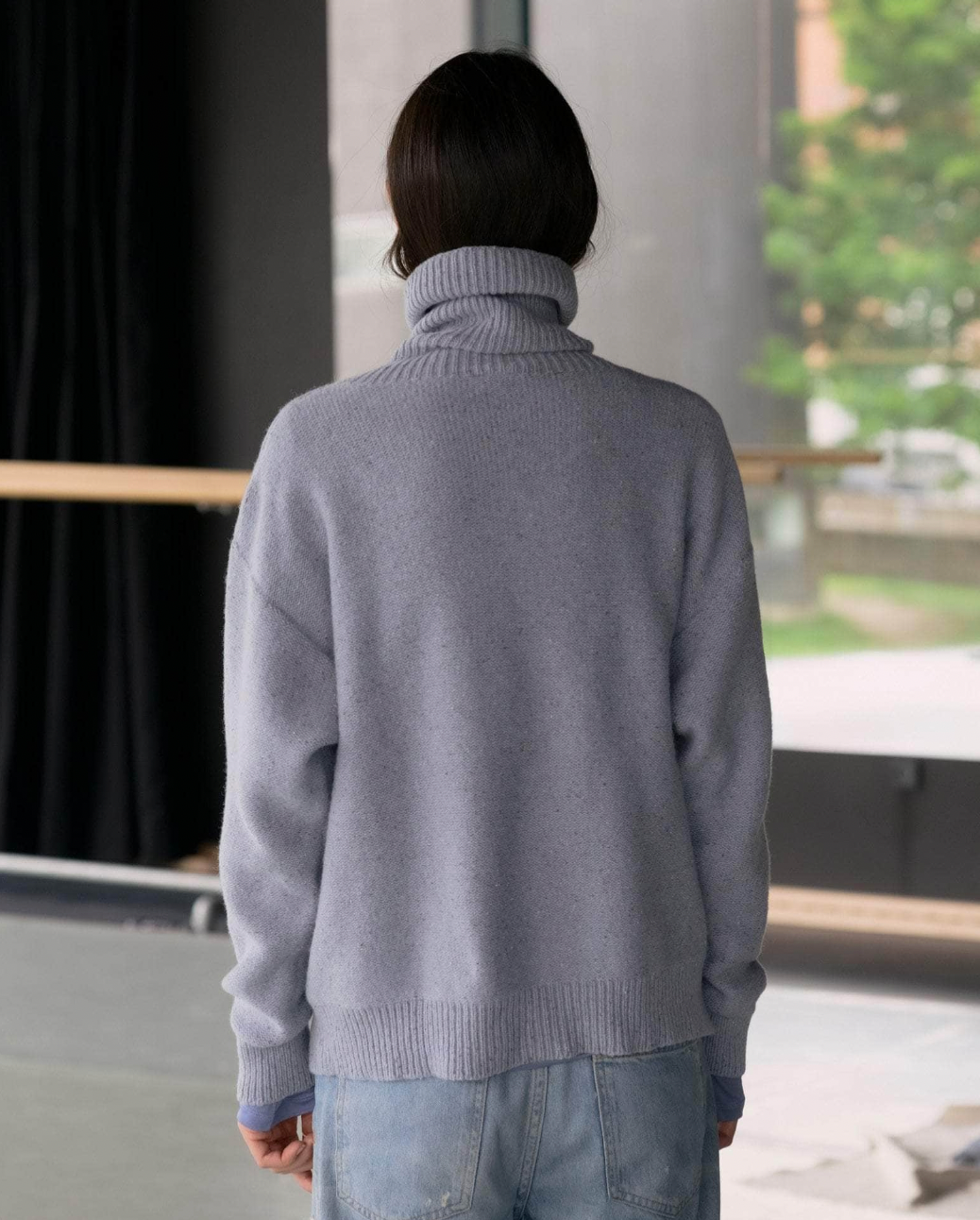 Mea Turtleneck, Ocean Blue