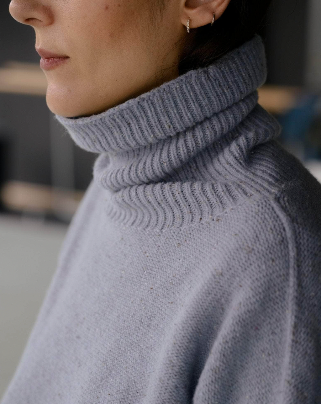 Mea Turtleneck, Ocean Blue