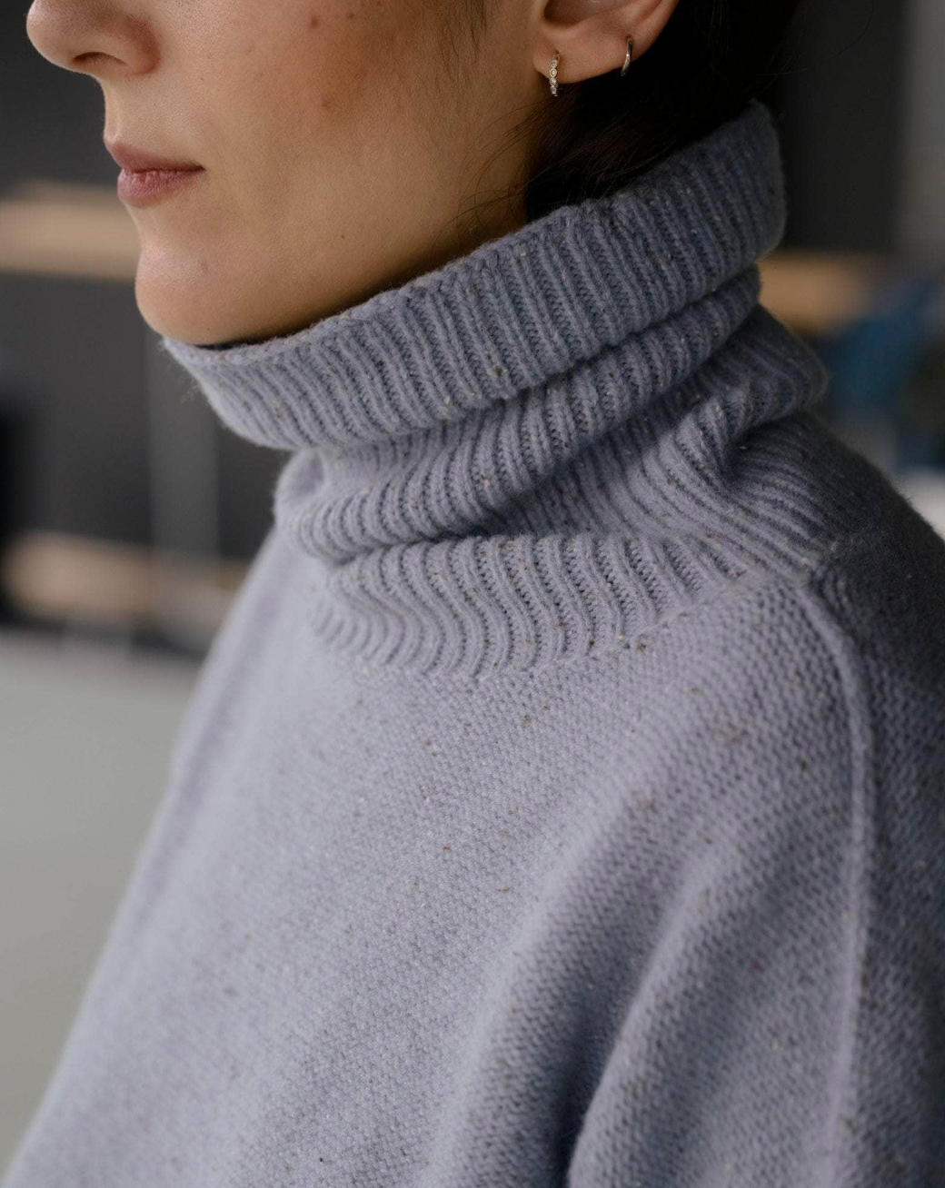 Mea Turtleneck, Ocean Blue