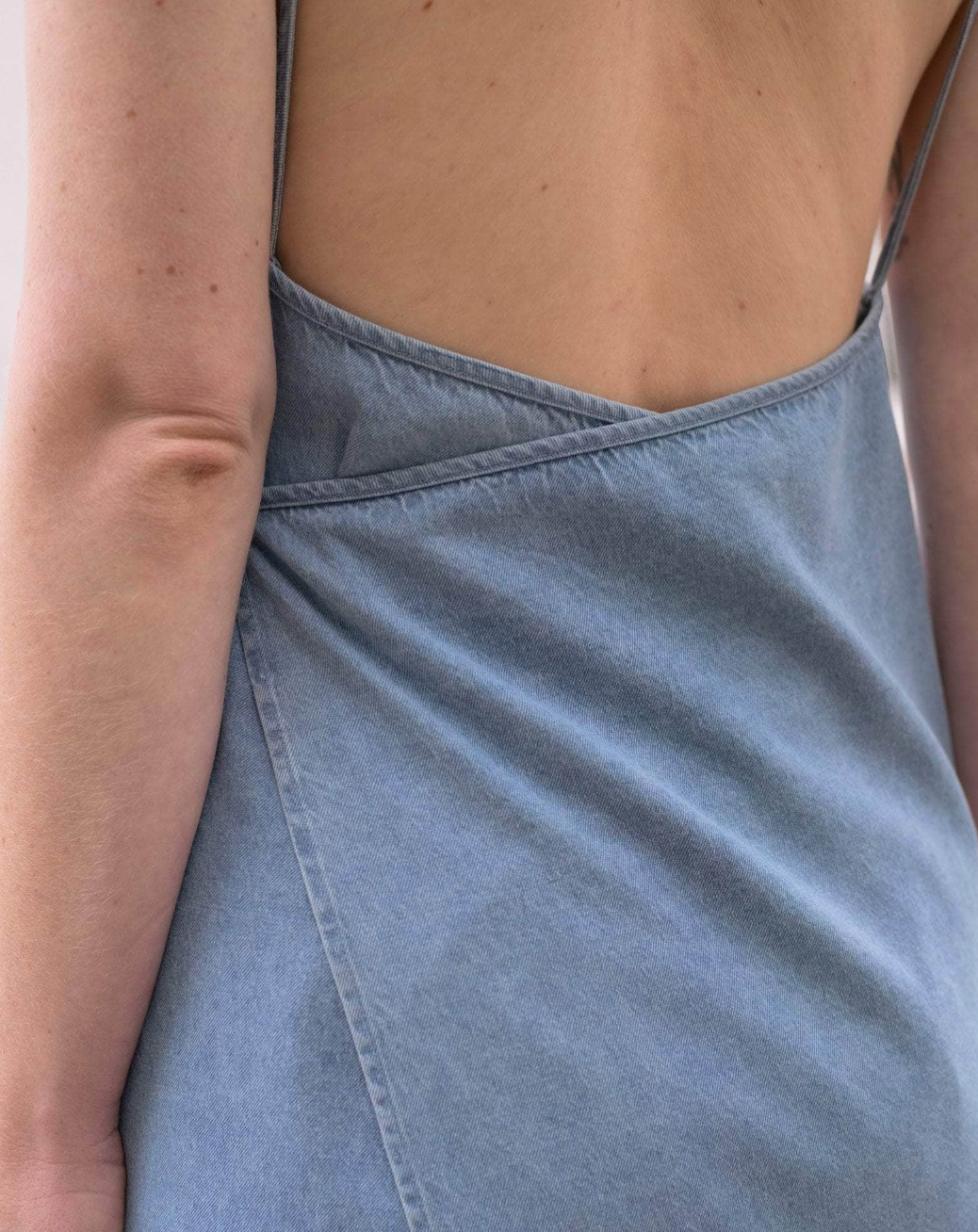 Yumi Apron Dress, Blue Wash