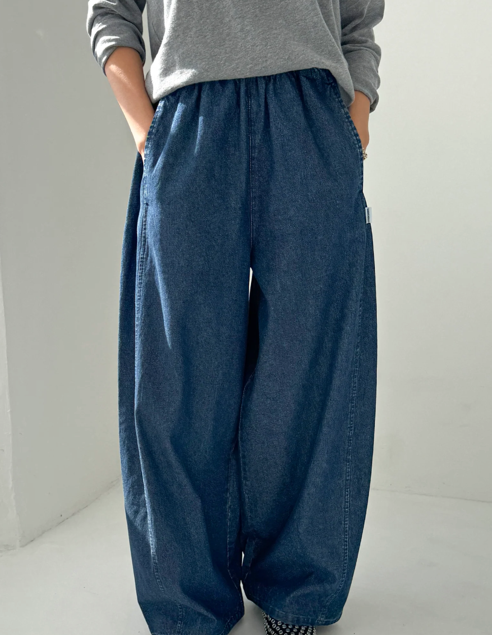Parachute Pant, Blue Denim