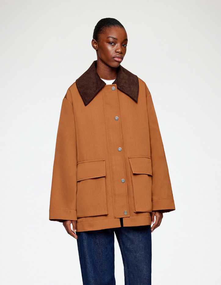 Twill Jacket, Brown Twill