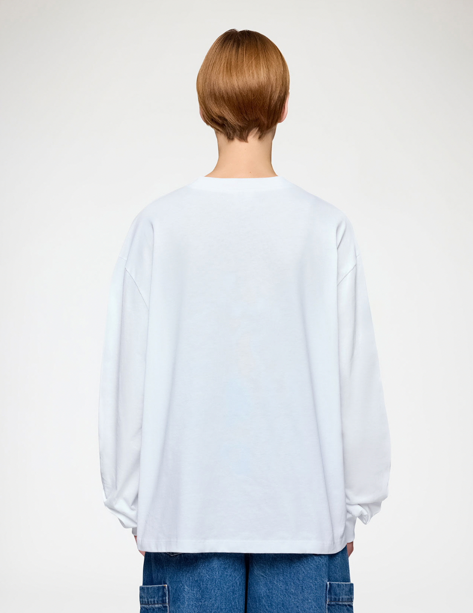 Raspberry Long Sleeve Tee, White