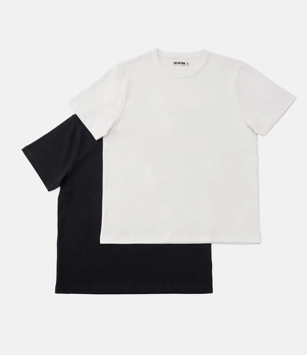 Held in Form, Two Pack Triple Stitch Work Tees