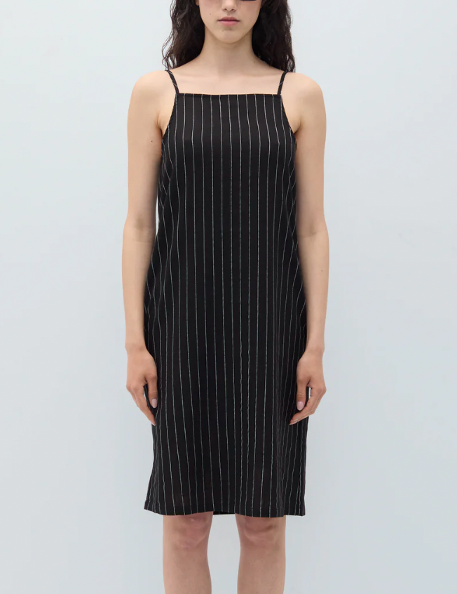 Trena Dress, Pinstripes