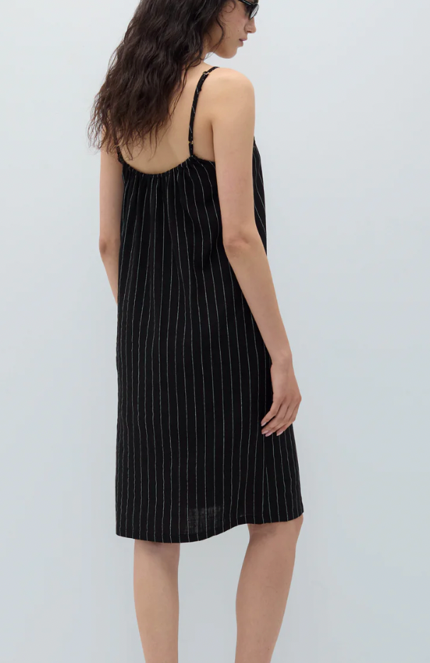 Trena Dress, Pinstripes