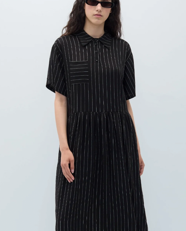 Espelma Dress, Pinstripes