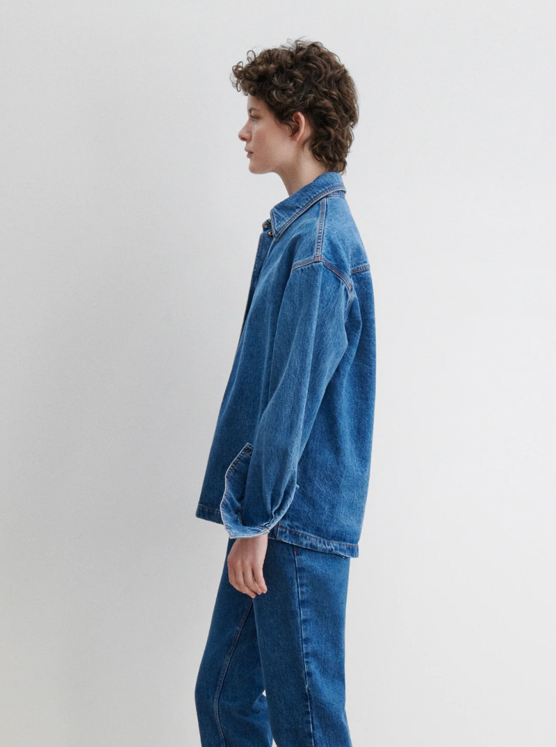 Wade Shirt, Washed Mission Denim