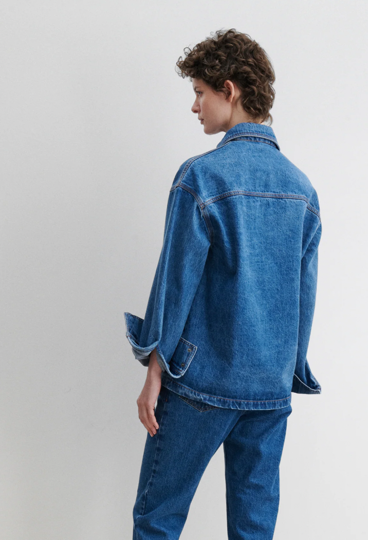 Wade Shirt, Washed Mission Denim