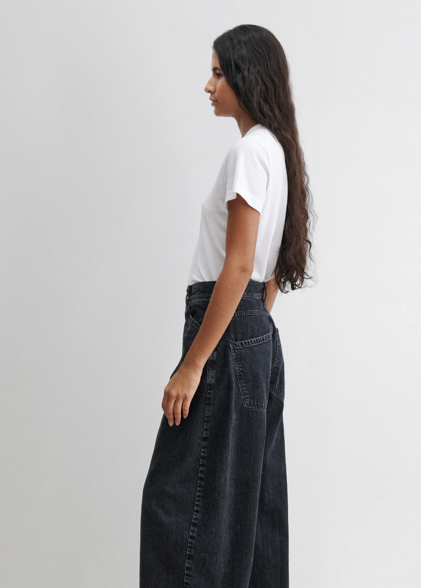 Dottir Pant, Washed Salinas Black Denim