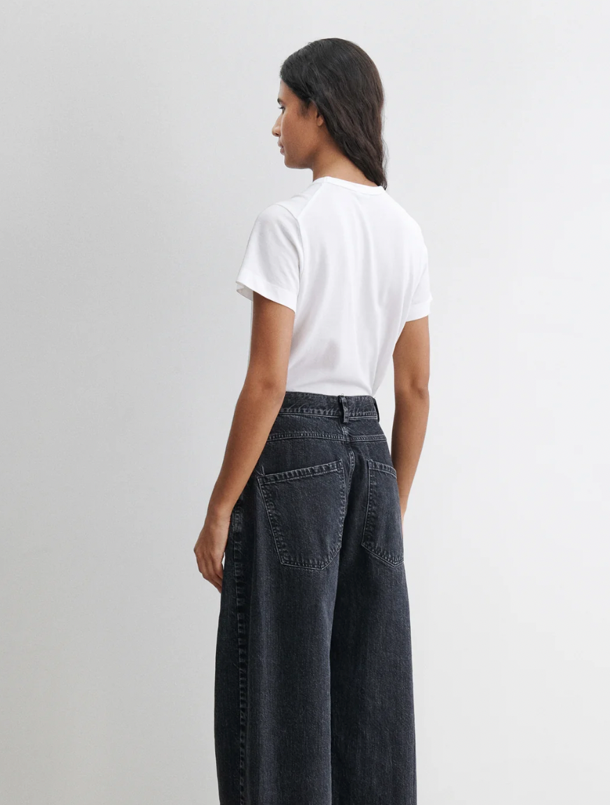 Dottir Pant, Washed Salinas Black Denim