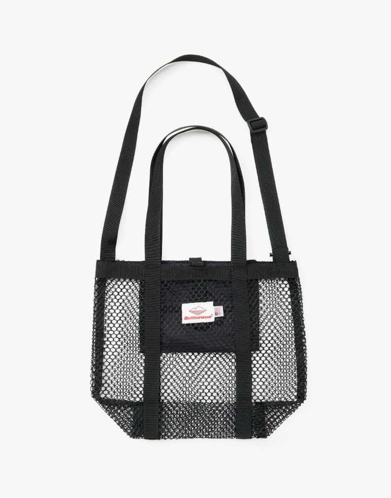 Mini Mesh Tote, Black