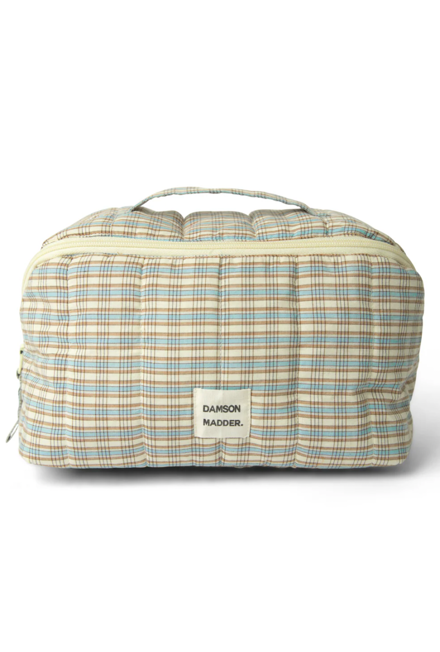 Wash Bag, Ginger Check