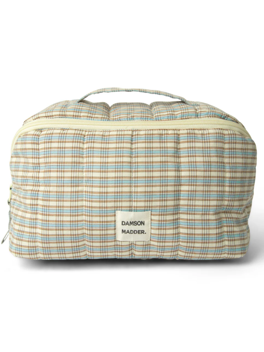 Wash Bag, Ginger Check