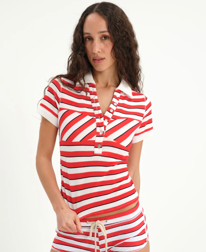 MIAOU Lou Polo, Red Stripes