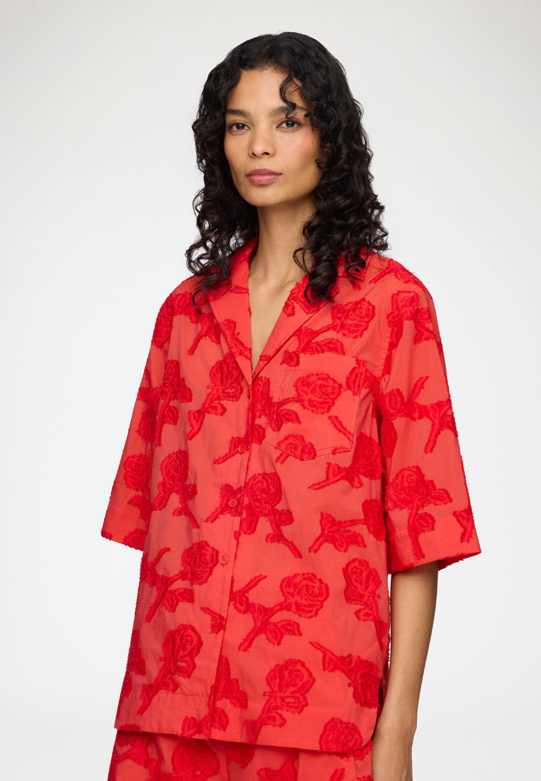 Fil Coupe Bowling Shirt, Fiery Red