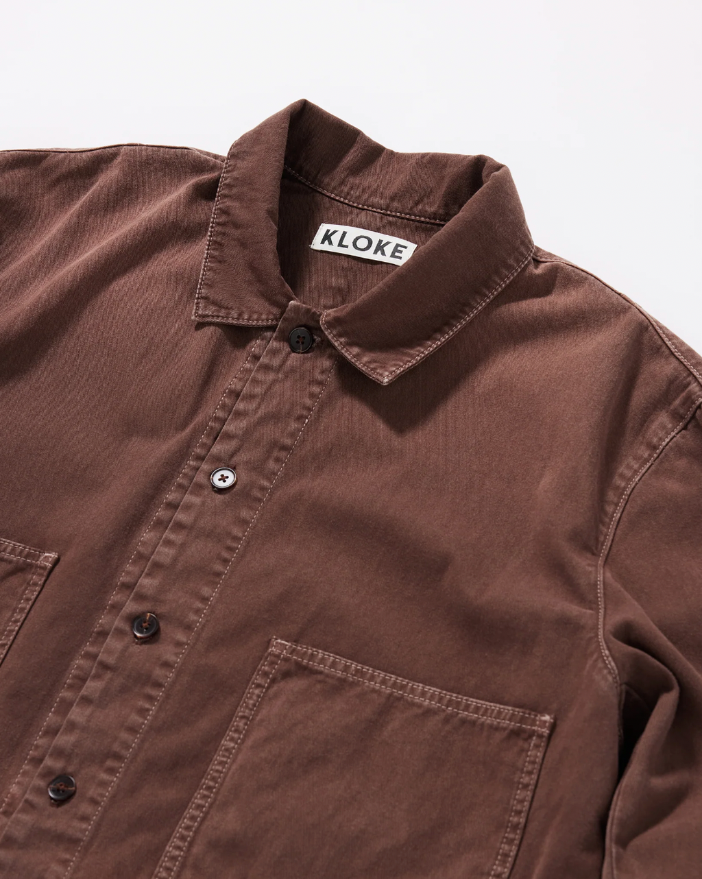 Iris Denim Shirt, Brown Fade