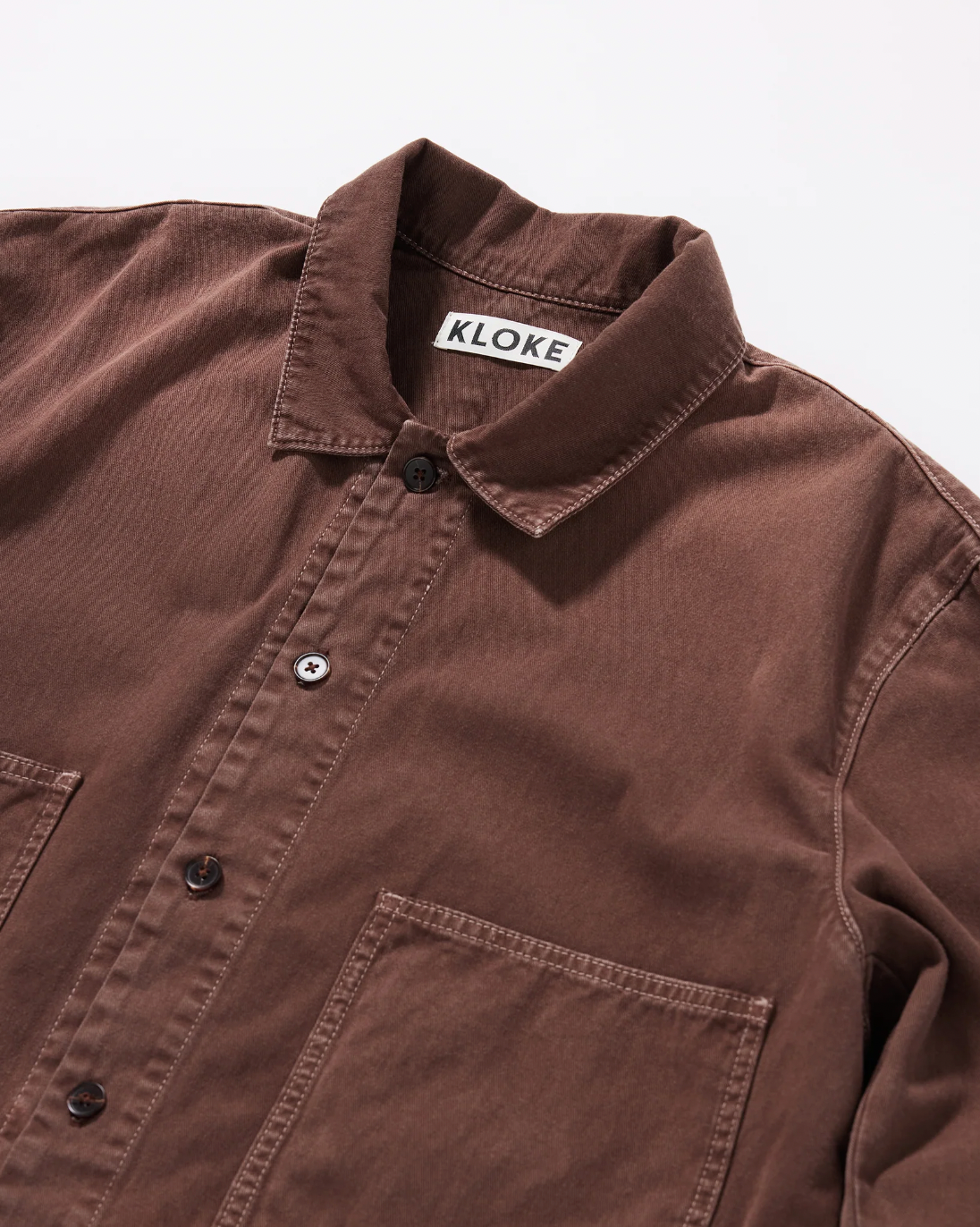Iris Denim Shirt, Brown Fade