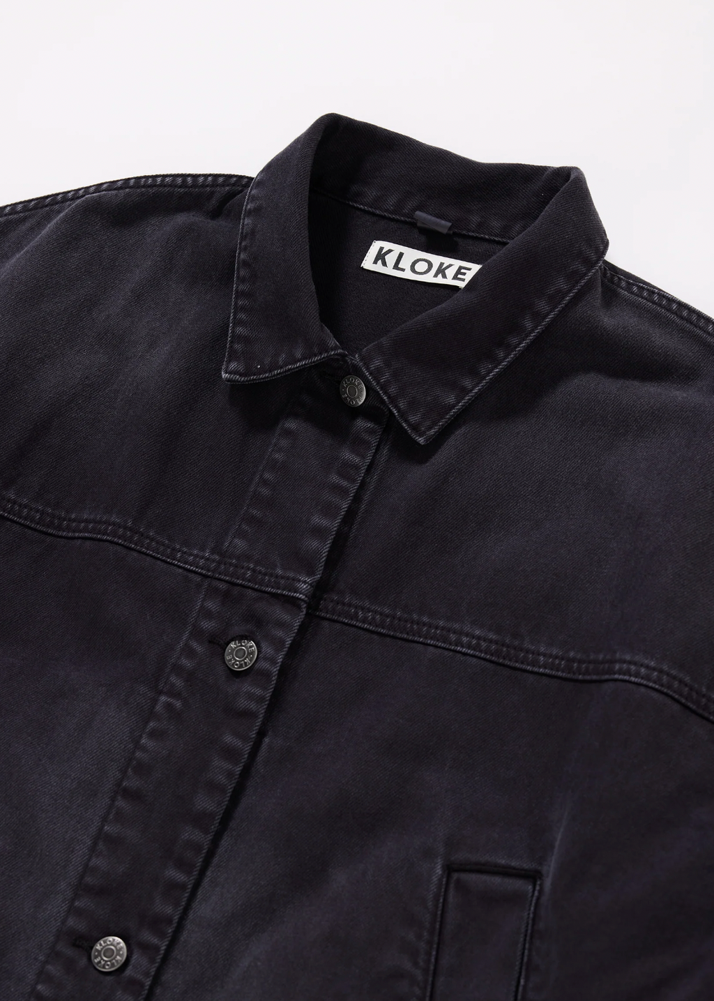 Halt Denim Jacket, Black Fade