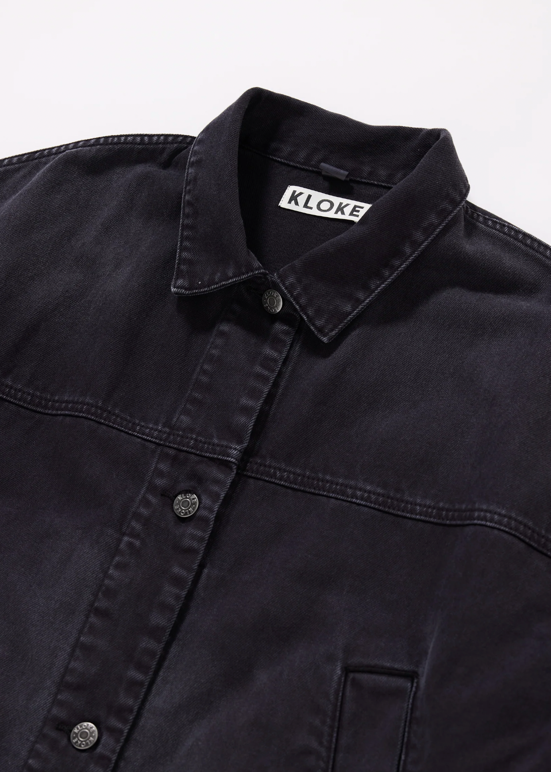 Halt Denim Jacket, Black Fade