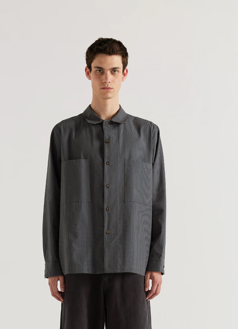 Vesper Shirt, Ink Gingham