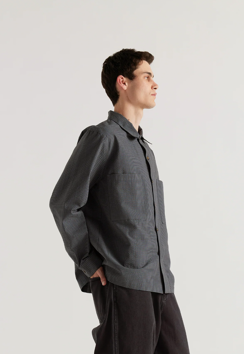Vesper Shirt, Ink Gingham