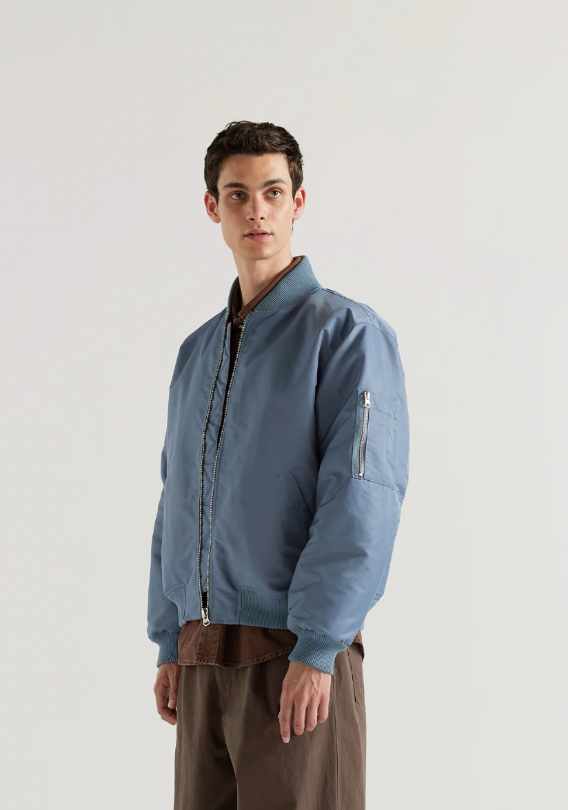 Lyric Bomber, Grey Blue