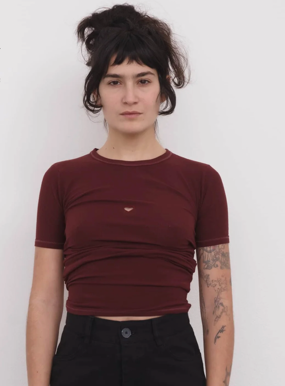 Heart Tee, Nara Red