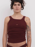 Heart Tank, Nara Red Rib Cotton