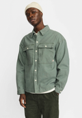 Square Pocket Overshirt, Green