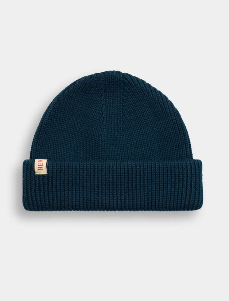 Organic Cotton Fisherman Beanie, Navy