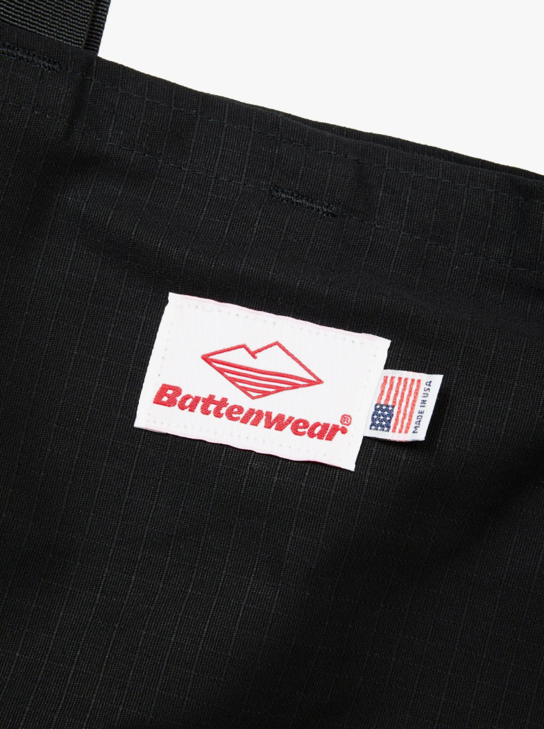 Battenwear Packable Tote, Black Cotton