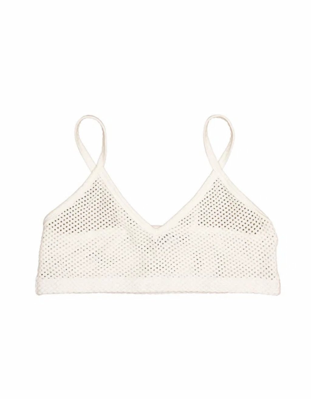 Mesh Bralette, Washed White