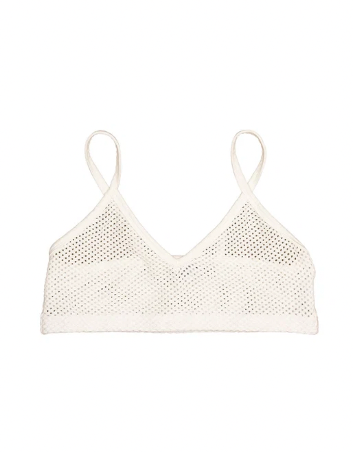 Mesh Bralette, Washed White