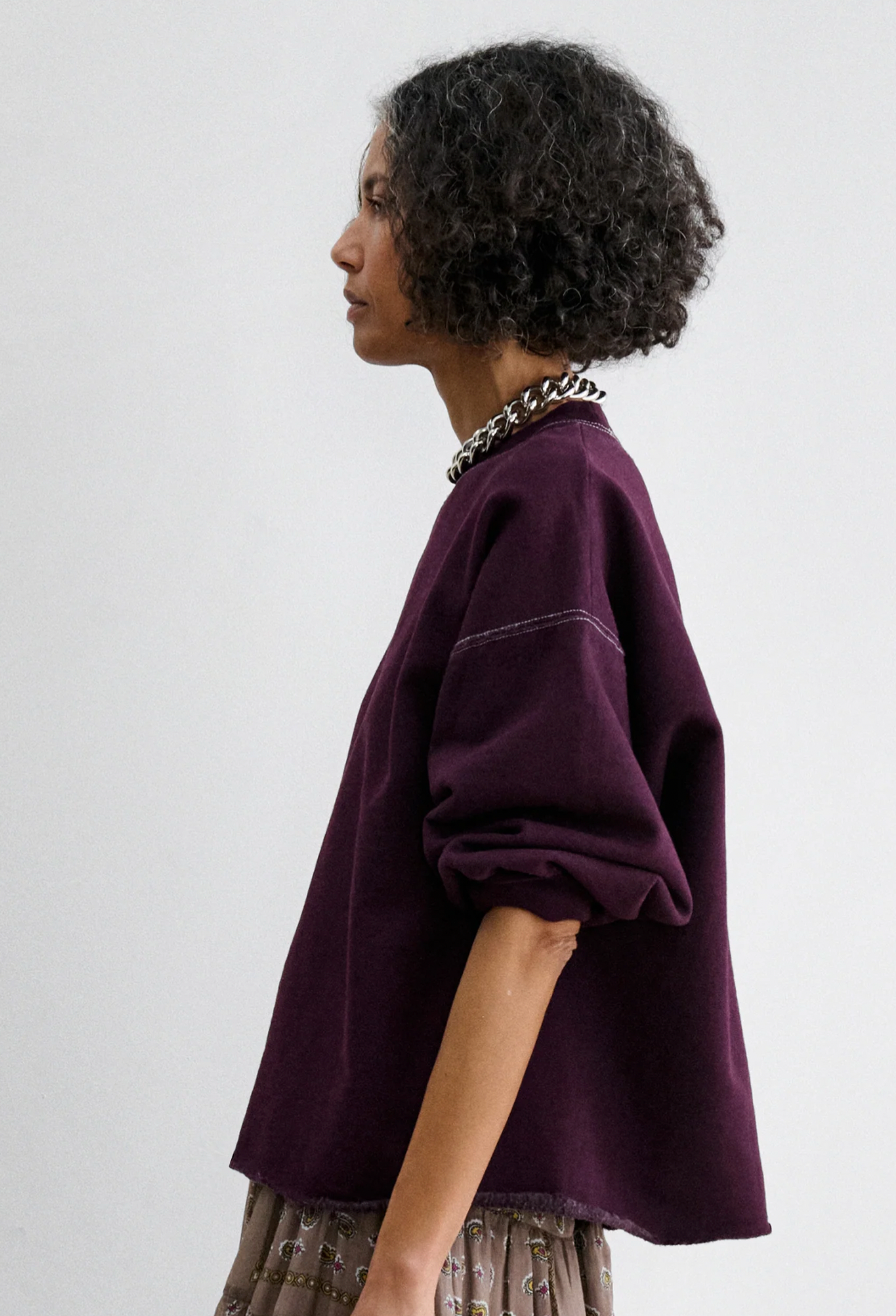 Fond Sweatshirt, Plum